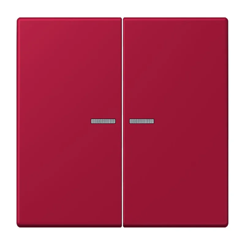 Jung Wippe 2fach mit Lichtleiter, Serie LS, rouge carmin LC995KO5229