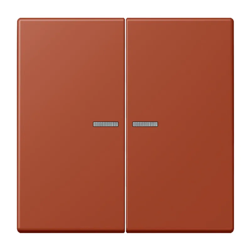 Jung Wippe 2fach mit Lichtleiter, Serie LS, l'ocre rouge LC995KO5232