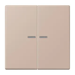 Jung HOME Taster 2fach, Serie LS, ombre br?lée claire BTLC17102240