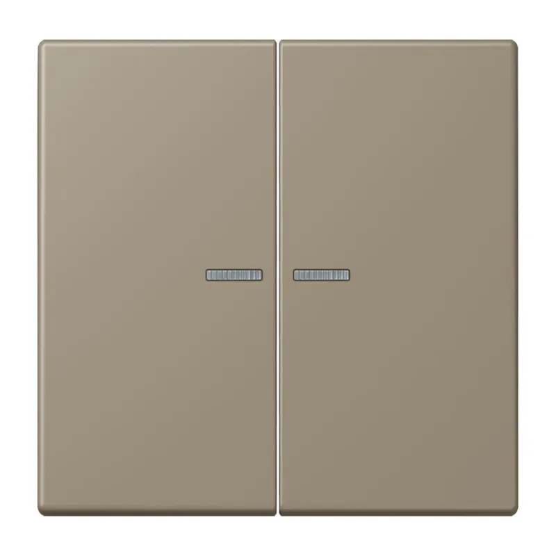 Jung HOME Taster 2fach, Serie LS, ombre naturelle moyenne BTLC17102242