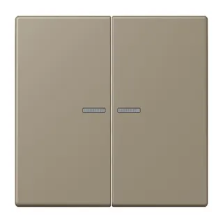Jung HOME Taster 2fach, Serie LS, ombre naturelle moyenne BTLC17102242