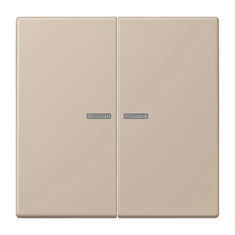 Jung Wippe 2fach mit Lichtleiter, Serie LS, ombre naturelle claire LC995KO5243