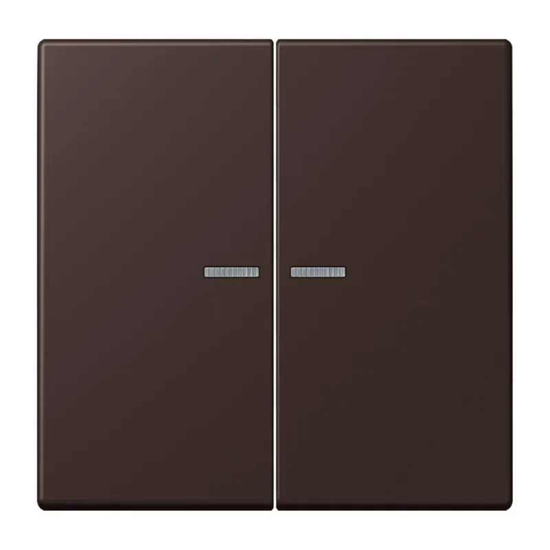 Jung Wippe 2fach mit Lichtleiter, Serie LS, terre d?ombre br?lée 59 LC995KO5252