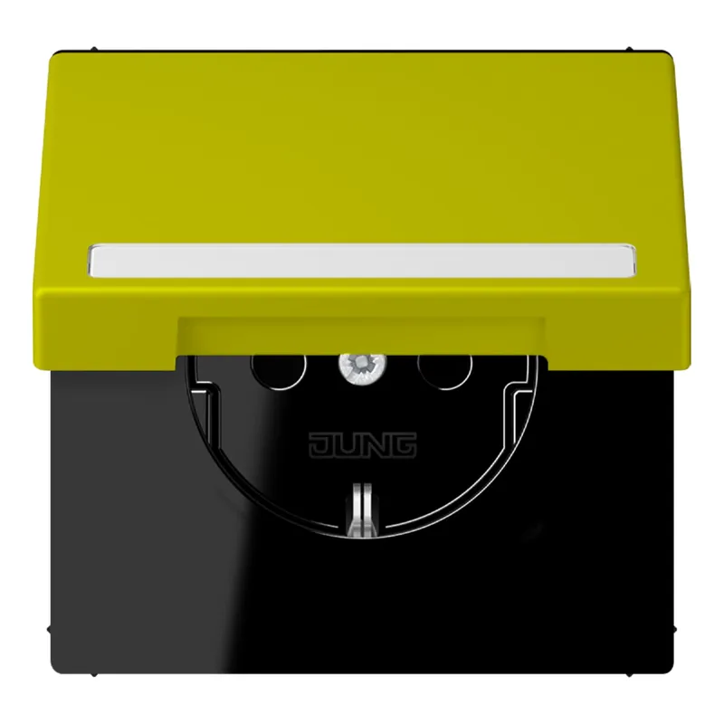 Jung SCHUKO Steckdose, 16 A 250 V ~, mit Schriftfeld, Serie LS, vert ol LC1520BFNAKL249