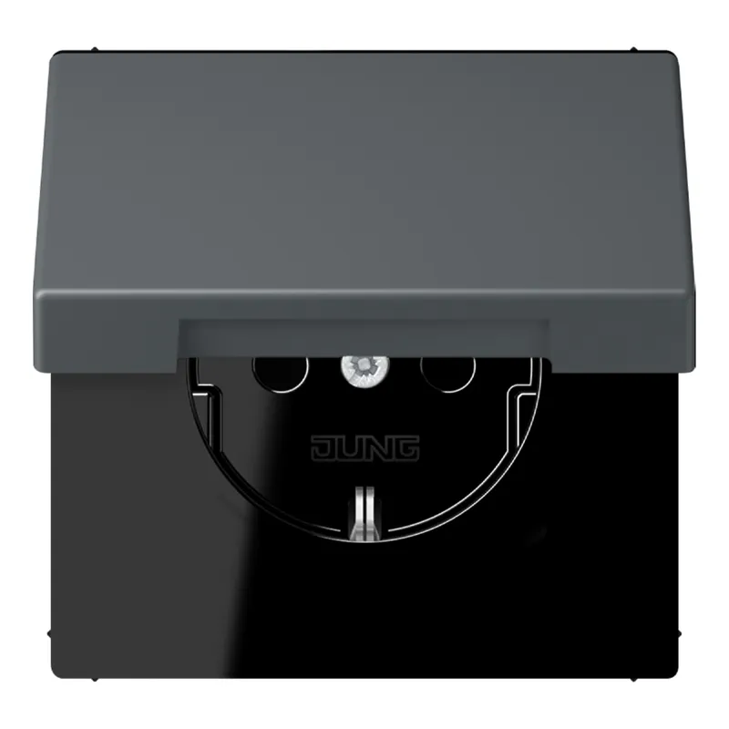 Jung SCHUKO Steckdose, 16 A 250 V ~, Serie LS, gris foncé 31 LC1520BFKIKL202