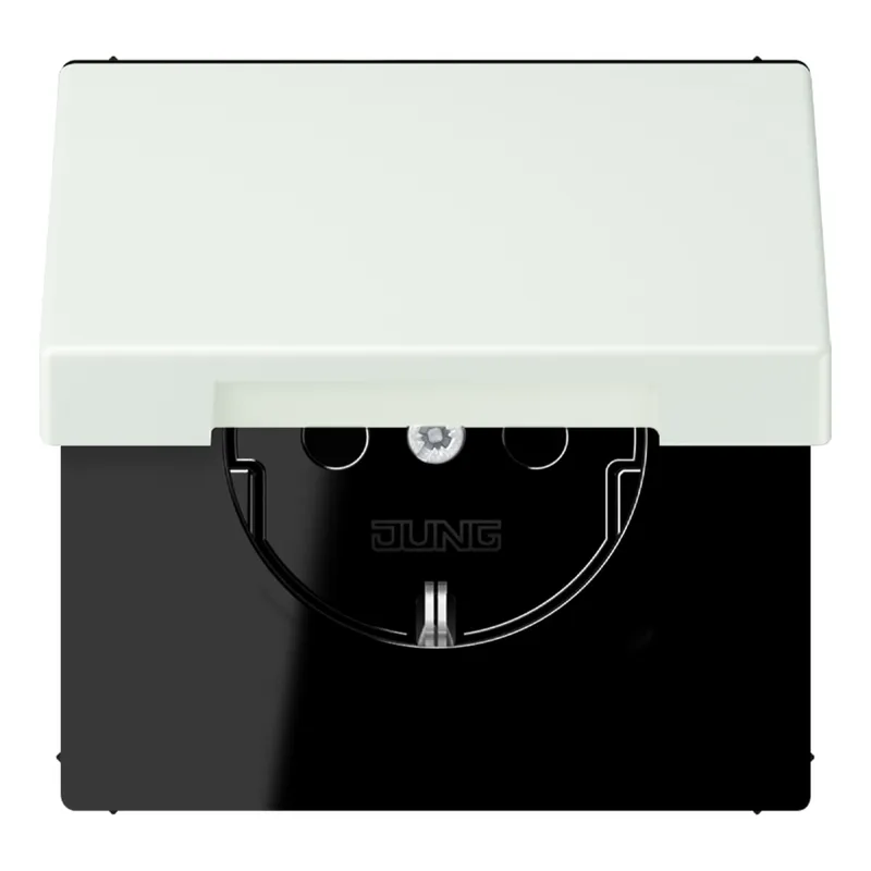 Jung SCHUKO Steckdose, 16 A 250 V ~, Klappdeckel, Serie LS, outremer gris LC1520BFKL210