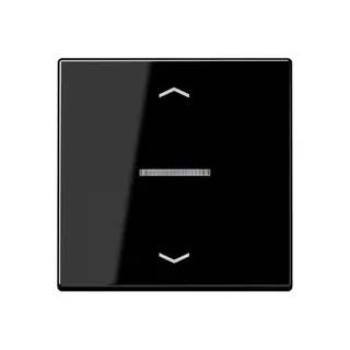 Jung HOME Taster 1fach, mit Pfeilsymbolen, Duroplast, Serie A, schwarz BTA17101PSW