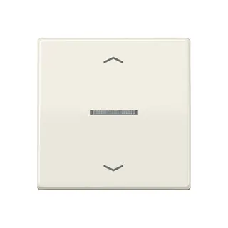 Jung HOME Taster 1fach, mit Pfeilsymbolen, Duroplast, Serie AS, weiß BTAS17101P