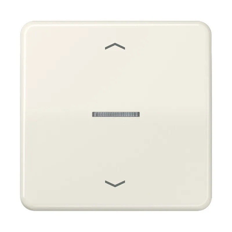 Jung HOME Taster 1fach, mit Pfeilsymbolen, Duroplast, Serie CD, weiß BTCD17101P