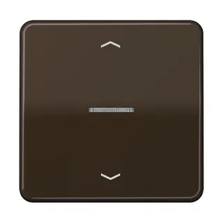 Jung HOME Taster 1fach, mit Pfeilsymbolen, Duroplast, Serie CD, braun BTCD17101PBR
