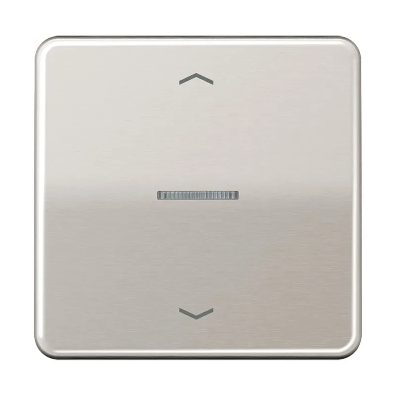Jung HOME Taster 1fach, mit Pfeilsymbolen, Aluminium eloxiert, Serie CD, platin BTCD17101PPT