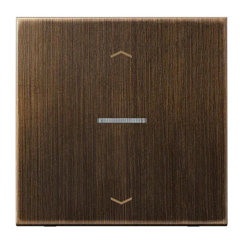Jung HOME Taster 1fach, mit Pfeilsymbolen, Messing, Serie LS, Messing antik BTME17101PAT