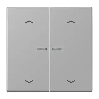 Jung HOME Taster 2fach, mit Pfeilsymbolen, Serie LS, gris moyen BTLC17102P204