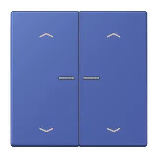 Jung HOME Taster 2fach, mit Pfeilsymbolen, Serie LS, bleu outremer 31 BTLC17102P206