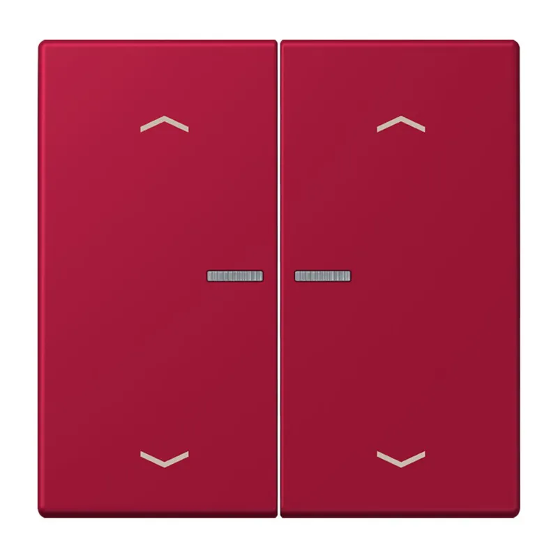 Jung HOME Taster 2fach, mit Pfeilsymbolen, Serie LS, rouge carmin BTLC17102P229