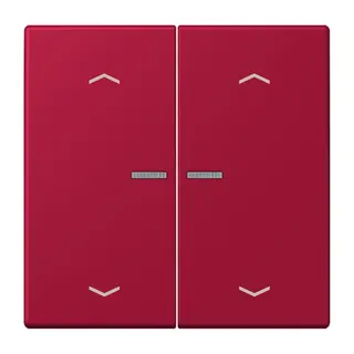 Jung HOME Taster 2fach, mit Pfeilsymbolen, Serie LS, rouge carmin BTLC17102P229