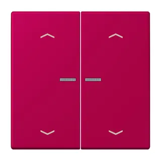 Jung HOME Taster 2fach, mit Pfeilsymbolen, Serie LS, rouge rubia BTLC17102P230