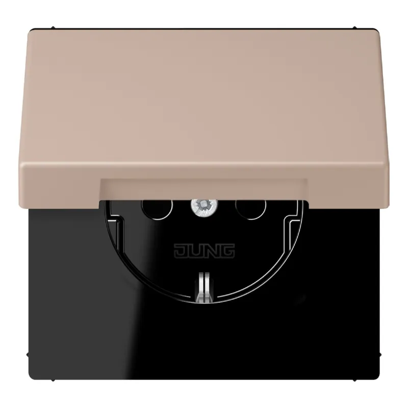 Jung SCHUKO Steckdose, 16 A 250 V ~, Serie LS, ombre br?lée claire LC1520BFKIKL240