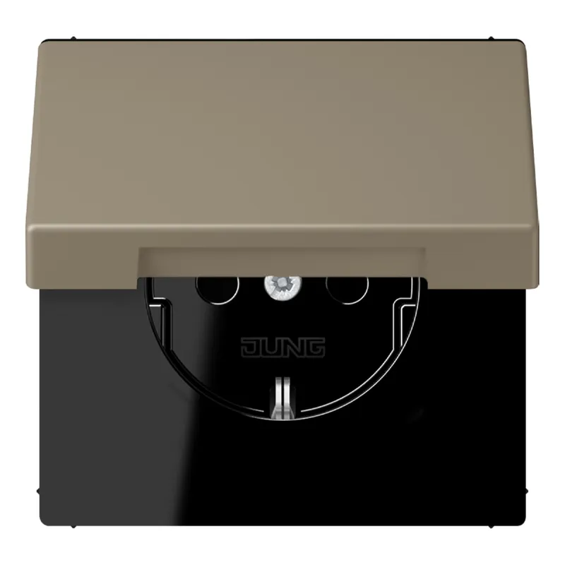 Jung SCHUKO Steckdose, 16 A 250 V ~, Serie LS, ombre naturelle moyenne LC1520BFKIKL242