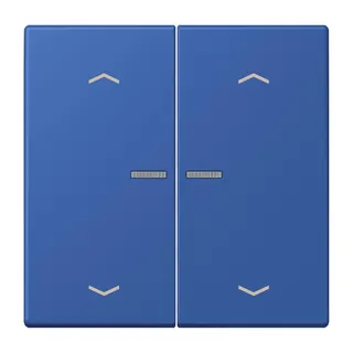 Jung HOME Taster 2fach, mit Pfeilsymbolen, Serie LS, bleu outremer 59 BTLC17102P253