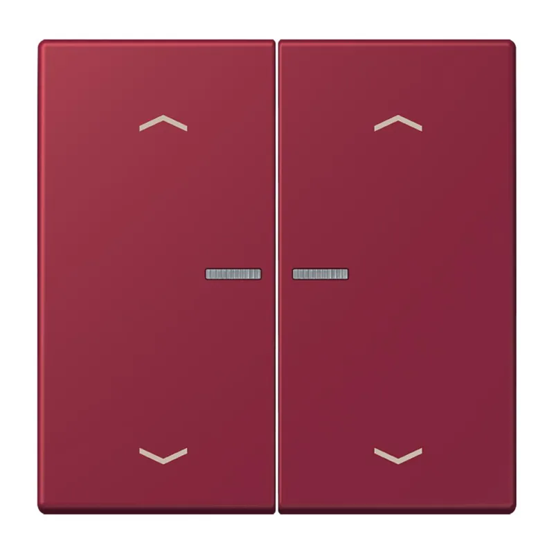 Jung HOME Taster 2fach, mit Pfeilsymbolen, Serie LS, le rubis BTLC17102P255