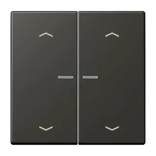 Jung HOME Taster 2fach, mit Pfeilsymbolen, Serie LS, ombre naturelle 59 BTLC17102P259