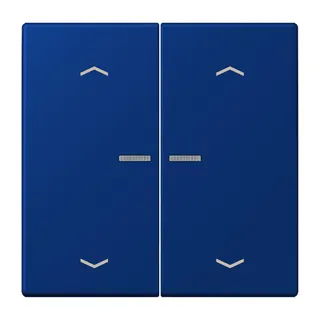 Jung HOME Taster 2fach, mit Pfeilsymbolen, Serie LS, bleu outremer foncé BTLC17102P261