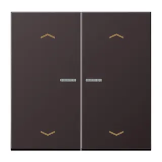Jung HOME Taster 2fach, mit Pfeilsymbolen, Aluminium lackiert, Serie LS, dark (lackiertes Aluminium) BTAL17102PD