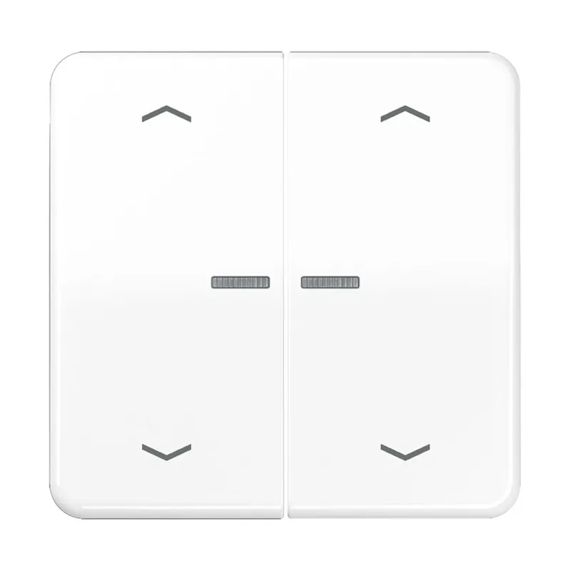 Jung HOME Taster 2fach, mit Pfeilsymbolen, Duroplast, Serie CD, alpinweiß BTCD17102PWW