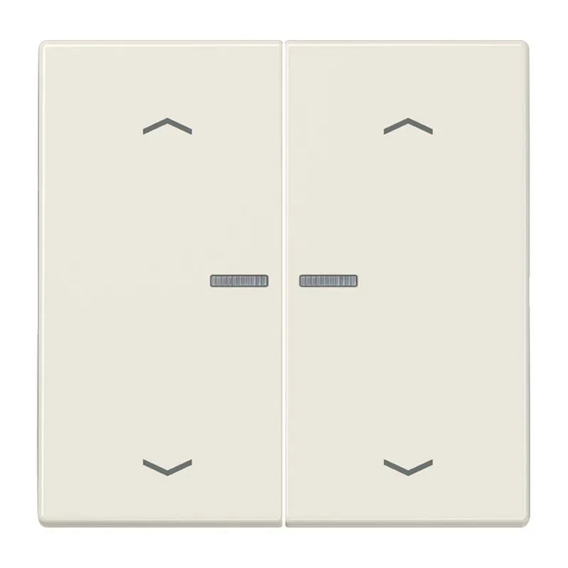 Jung HOME Taster 2fach, mit Pfeilsymbolen, Duroplast, Serie LS, weiß BTLS17102P