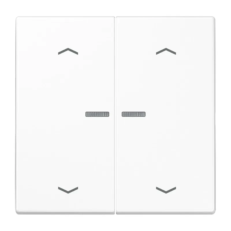 Jung HOME Taster 2fach, mit Pfeilsymbolen, Duroplast, Serie LS, alpinweiß BTLS17102PWW