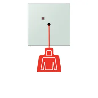Jung Notrufsystem Zugtaster, Serie LS, céruléen pale NRSLC0834ZT215