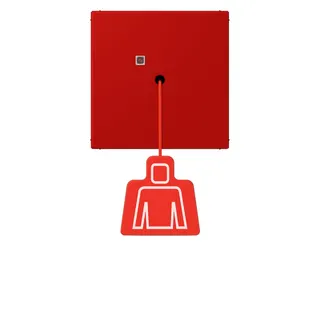 Jung Notrufsystem Zugtaster, Serie LS, rouge vermillon 31 NRSLC0834ZT227