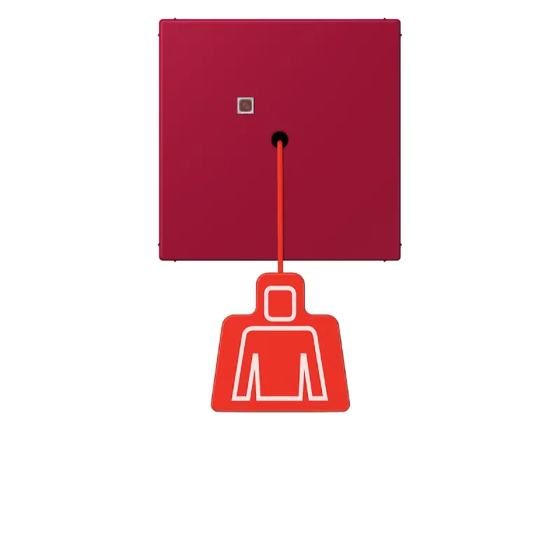 Jung Notrufsystem Zugtaster, Serie LS, rouge carmin NRSLC0834ZT229