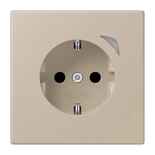 Jung HOME SCHUKO® Steckdose, 16 A 250 V ~, Schraubklemmen, mit Funktionsanzeige, SAFETY+, Thermoplast lackiert BTLC1521S243