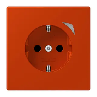Jung HOME SCHUKO® Steckdose, 16 A 250 V ~, Schraubklemmen, mit Funktionsanzeige, SAFETY+, Thermoplast lackiert BTLC1521S244