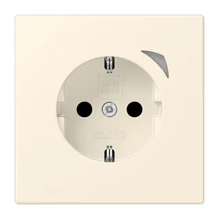 Jung HOME SCHUKO® Steckdose, 16 A 250 V ~, Schraubklemmen, mit Funktionsanzeige, SAFETY+, Thermoplast lackiert BTLC1521S245