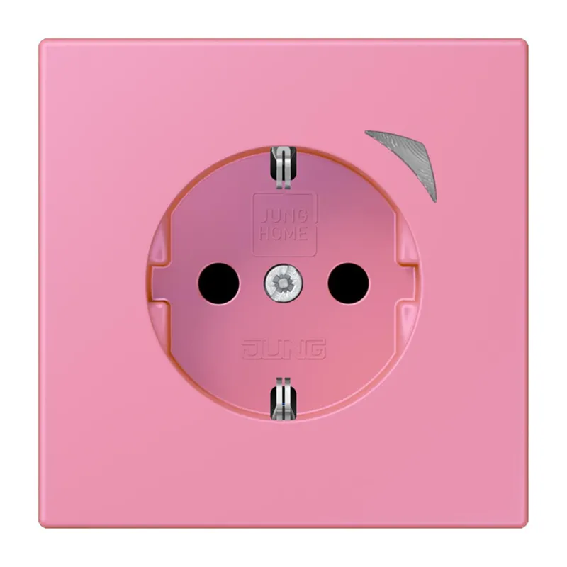 Jung HOME SCHUKO® Steckdose, 16 A 250 V ~, Schraubklemmen, mit Funktionsanzeige, SAFETY+, Thermoplast lackiert BTLC1521S246