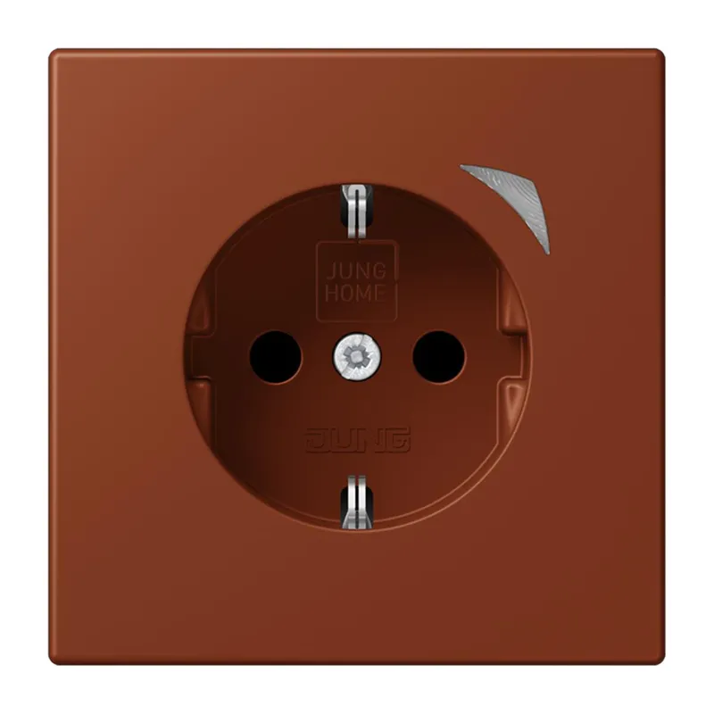 Jung HOME SCHUKO® Steckdose, 16 A 250 V ~, Energy, Schraubklemmen, mit Funktionsanzeige, SAFETY+, Thermoplast BTLC1521SE247