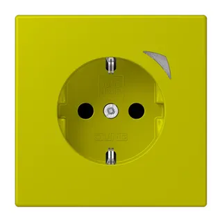 Jung HOME SCHUKO® Steckdose, 16 A 250 V ~, Schraubklemmen, mit Funktionsanzeige, SAFETY+, Thermoplast lackiert BTLC1521S249