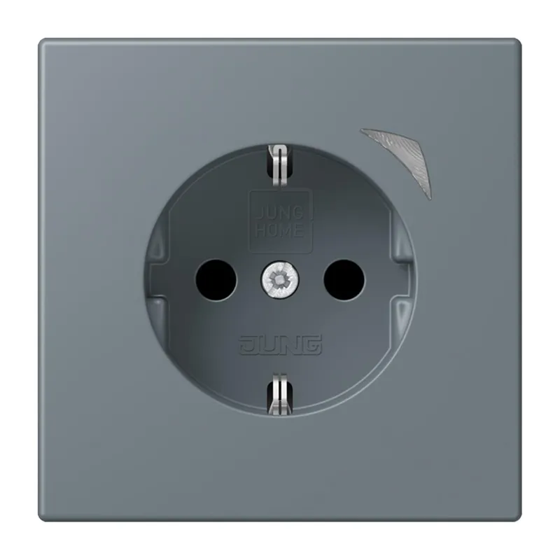 Jung HOME SCHUKO® Steckdose, 16 A 250 V ~, Energy, Schraubklemmen, mit Funktionsanzeige, SAFETY+, Thermoplast BTLC1521SE251