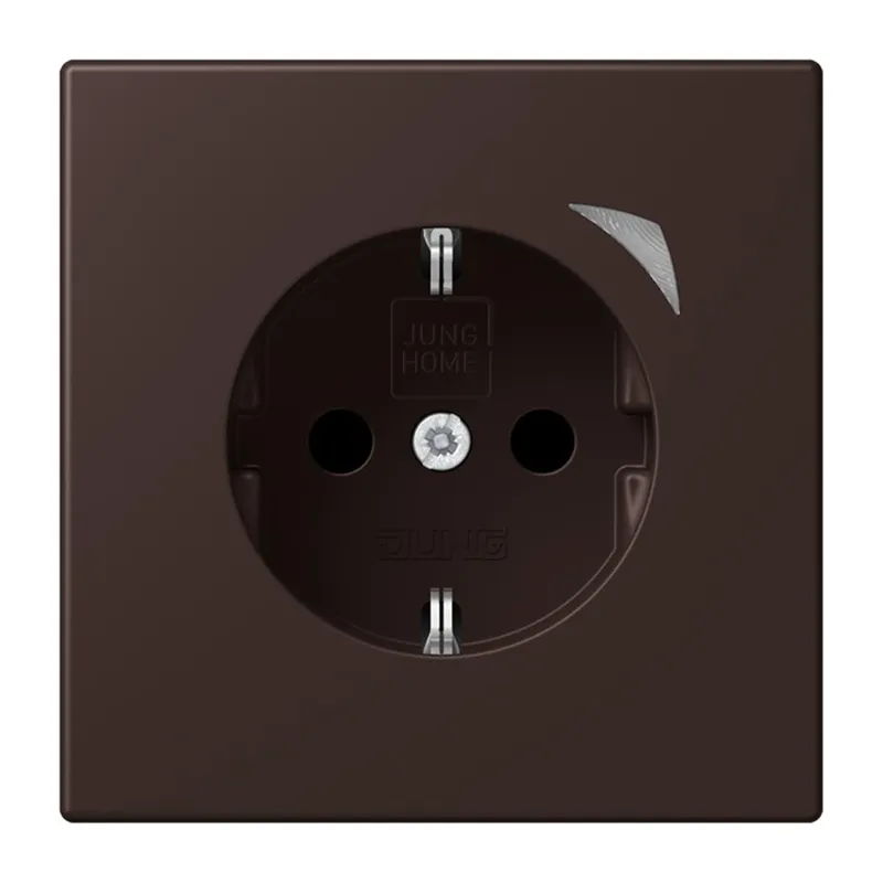 Jung HOME SCHUKO® Steckdose, 16 A 250 V ~, Energy, Schraubklemmen, mit Funktionsanzeige, SAFETY+, Thermoplast BTLC1521SE252