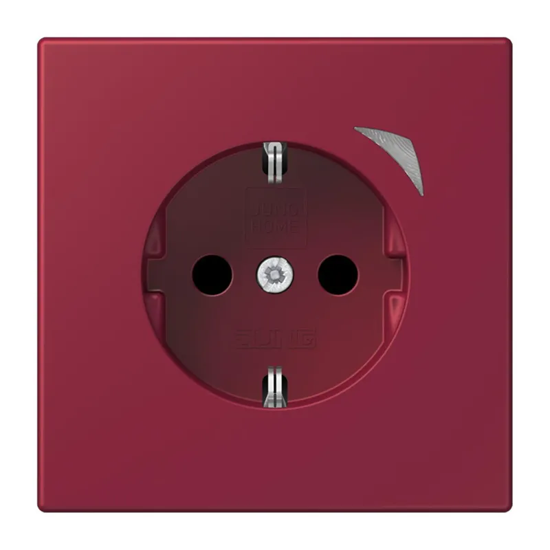 Jung HOME SCHUKO® Steckdose, 16 A 250 V ~, Schraubklemmen, mit Funktionsanzeige, SAFETY+, Thermoplast lackiert BTLC1521S255