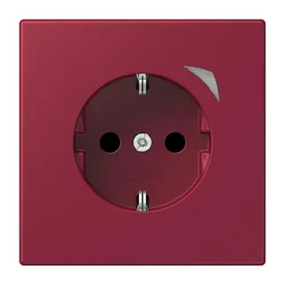 Jung HOME SCHUKO® Steckdose, 16 A 250 V ~, Schraubklemmen, mit Funktionsanzeige, SAFETY+, Thermoplast lackiert BTLC1521S255
