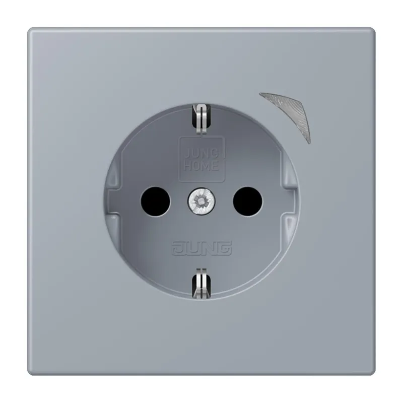 Jung HOME SCHUKO® Steckdose, 16 A 250 V ~, Energy, Schraubklemmen, mit Funktionsanzeige, SAFETY+, Thermoplast BTLC1521SE257