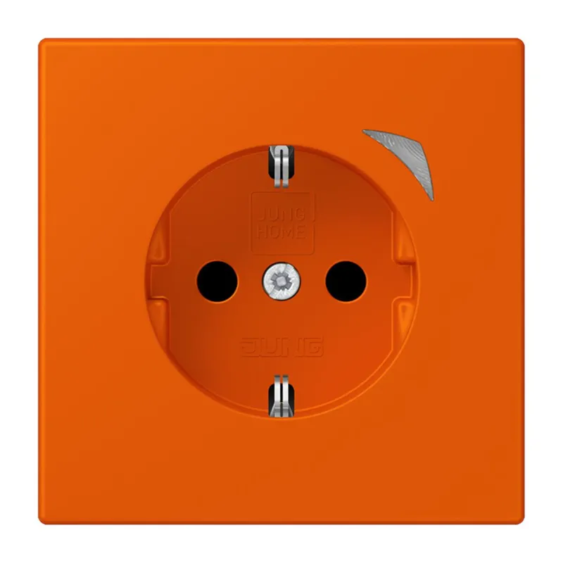 Jung HOME SCHUKO® Steckdose, 16 A 250 V ~, Energy, Schraubklemmen, mit Funktionsanzeige, SAFETY+, Thermoplast BTLC1521SE260