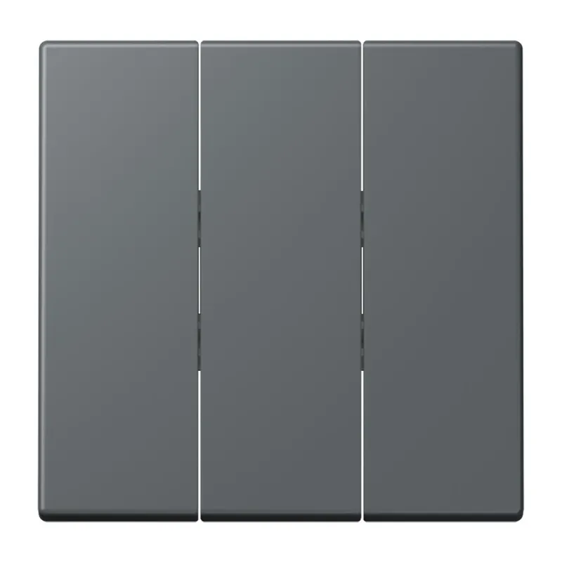 Jung Wippe 3fach, Thermoplast lackiert, Serie LS, gris foncé 31 LC993BF202