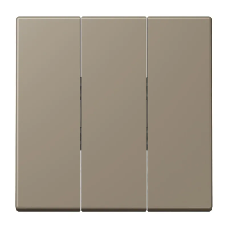 Jung Wippe 3fach, Thermoplast lackiert, Serie LS, ombre naturelle moyenne LC993BF242