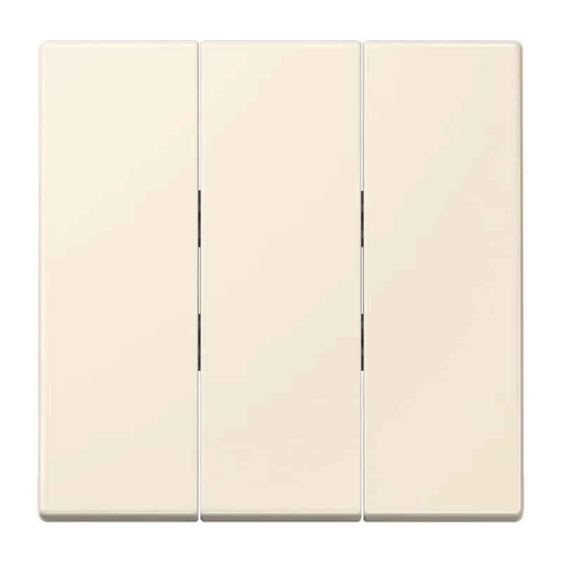 Jung Wippe 3fach, Thermoplast lackiert, Serie LS, blanc ivoire LC993BF245