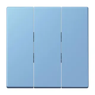 Jung Wippe 3fach, Thermoplast lackiert, Serie LS, bleu céruléen 59 LC993BF256
